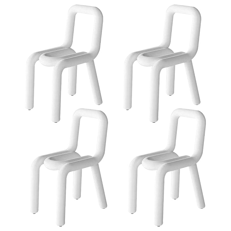 Chaises en métal de style Glam Design, cuisine, salle à manger, chaise latérale à dossier ouvert