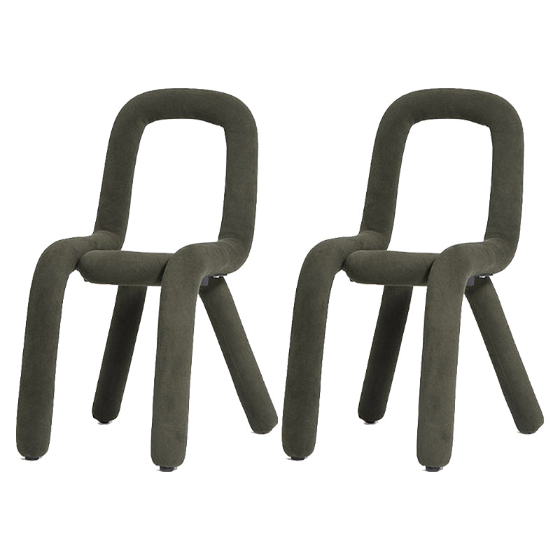 Chaises en métal de style Glam Design, cuisine, salle à manger, chaise latérale à dossier ouvert