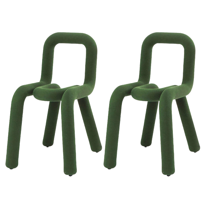 Chaises en métal de style Glam Design, cuisine, salle à manger, chaise latérale à dossier ouvert
