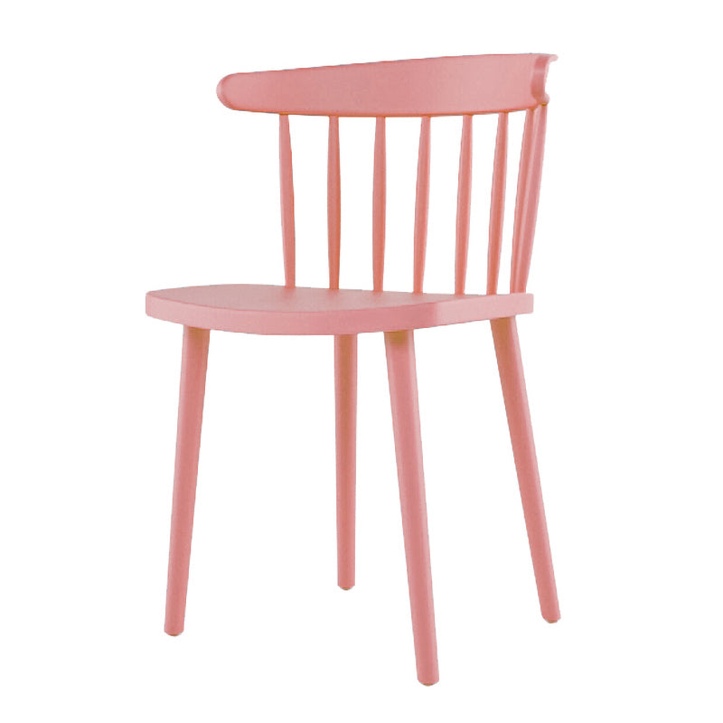 Silla sin brazos de plástico contemporánea, silla trasera Windsor para uso doméstico