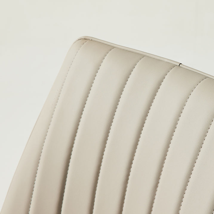 Chaise d'appoint de salle à manger rembourrée de style contemporain, sans accoudoirs, à dossier solide, pour usage domestique