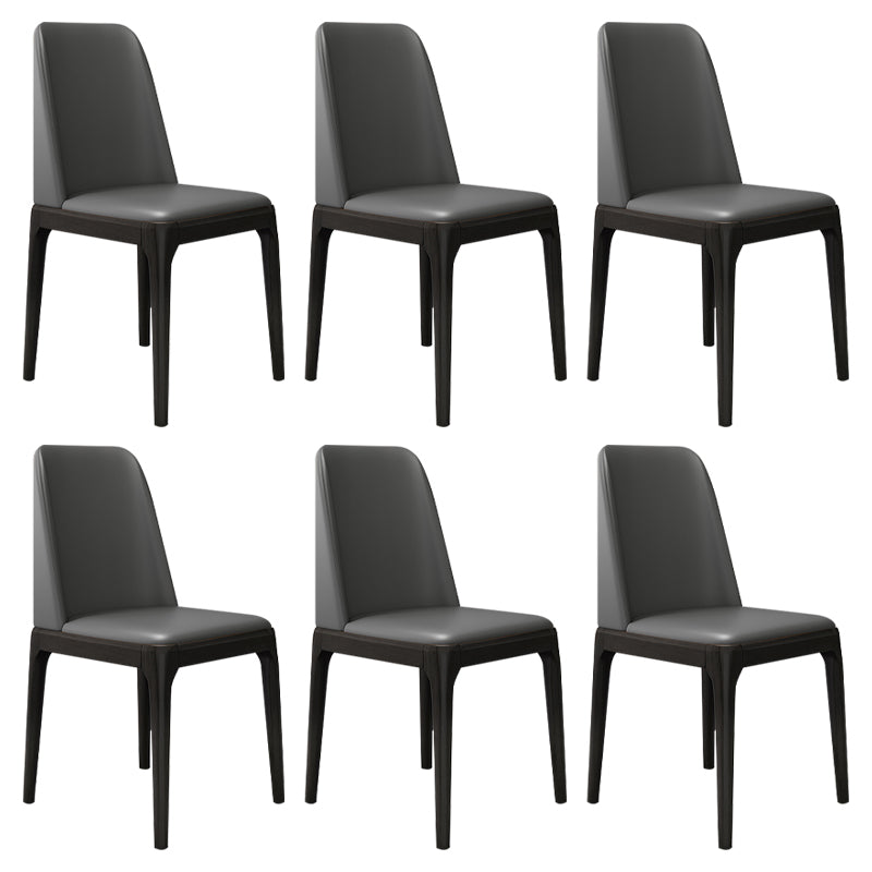 Chaise d'appoint de maison scandinave, chaise de salle à manger rembourrée en bois à dossier massif