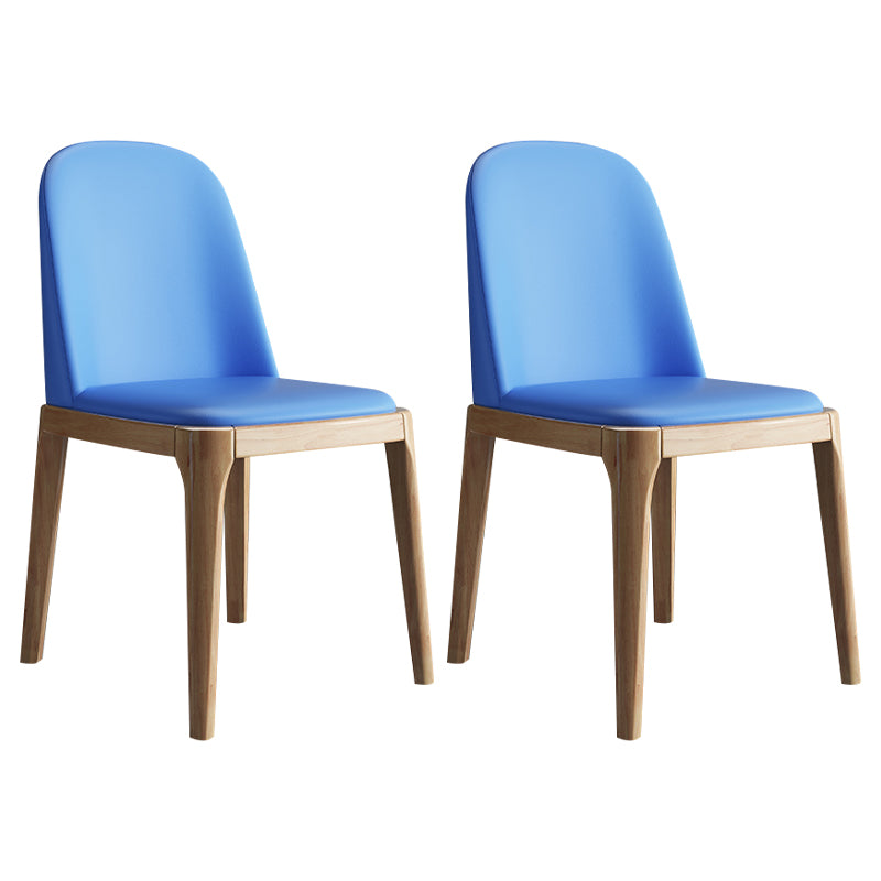 Chaise d'appoint de maison scandinave, chaise de salle à manger rembourrée en bois à dossier massif