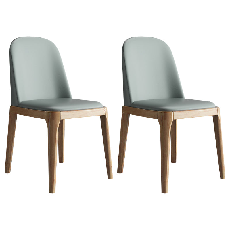 Chaise d'appoint de maison scandinave, chaise de salle à manger rembourrée en bois à dossier massif