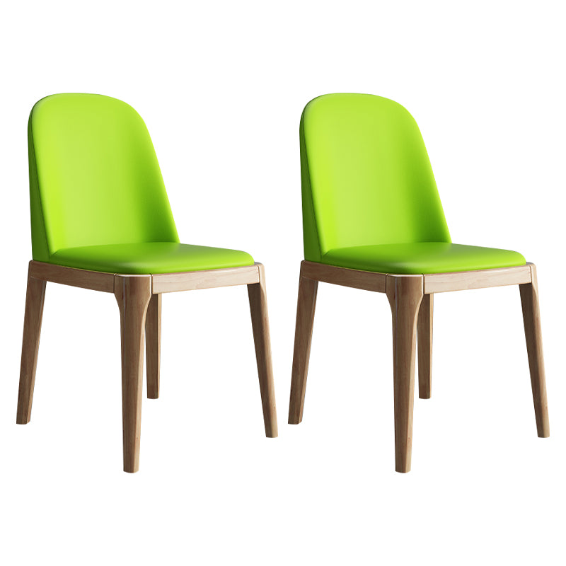 Chaise d'appoint de maison scandinave, chaise de salle à manger rembourrée en bois à dossier massif
