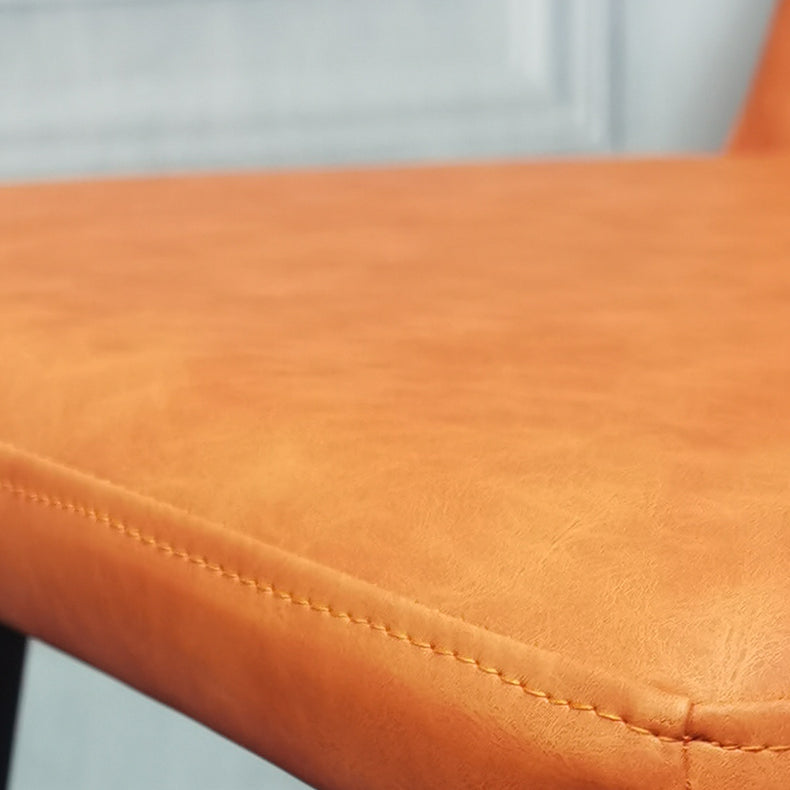 Les chaises contemporaines de salle à manger en métal ont tapissé la chaise de salle à manger de tissu de toile pour l'usage à la maison