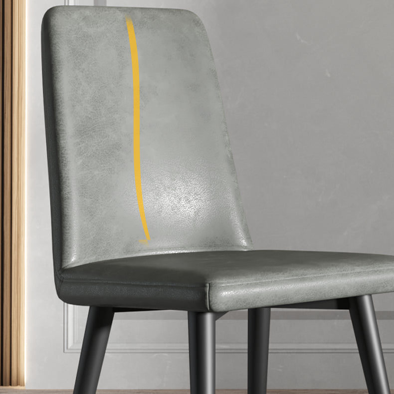 El comedor contemporáneo del metal preside la tela de lino tapizada que cena la silla para el uso en el hogar