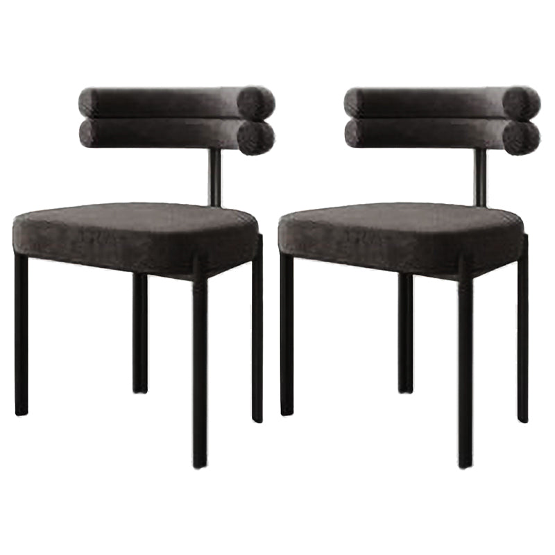 Sillas de comedor de metal estilo moderno Sillas de comedor sin brazos para cocina
