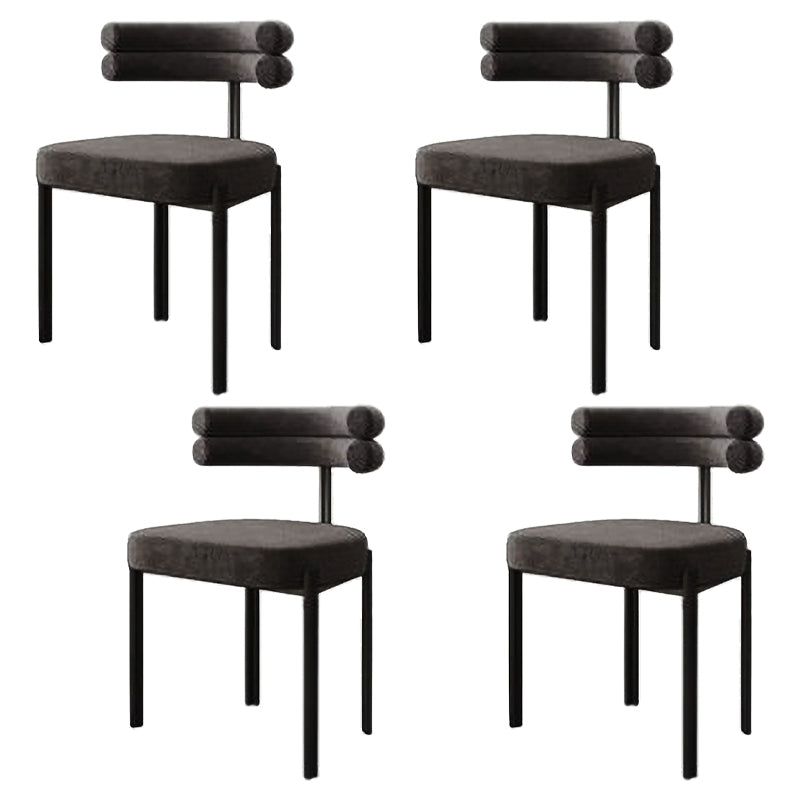 Sillas de comedor de metal estilo moderno Sillas de comedor sin brazos para cocina