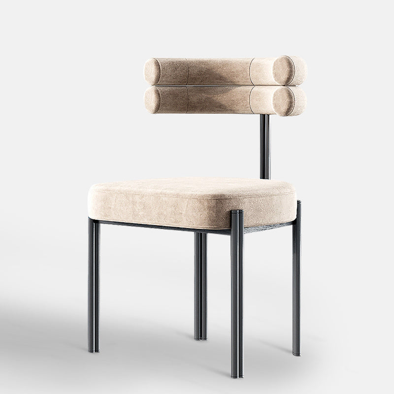 Sillas de comedor de metal estilo moderno Sillas de comedor sin brazos para cocina