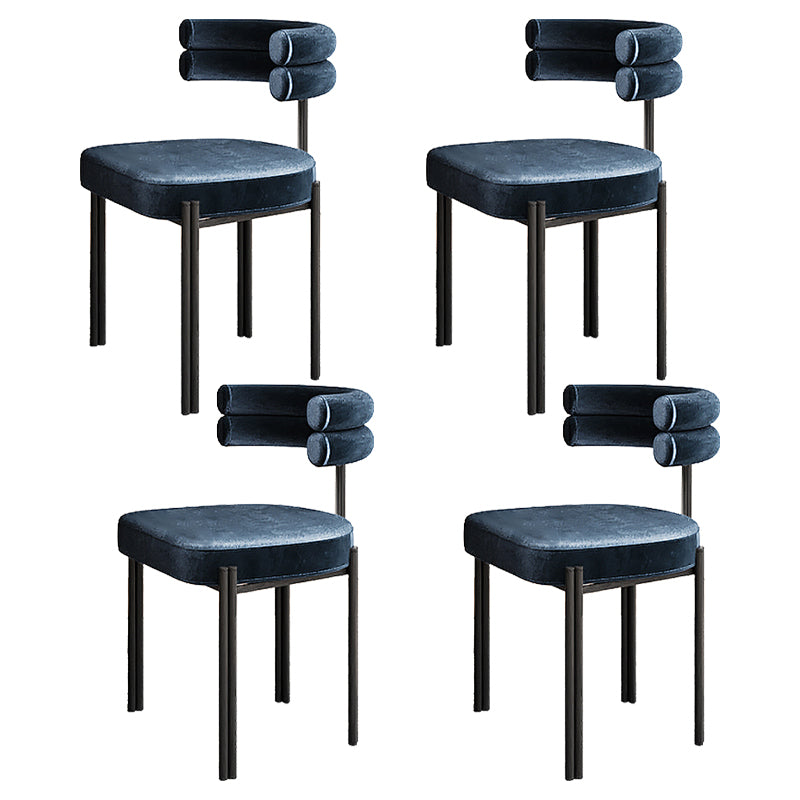 Sillas de comedor de metal estilo moderno Sillas de comedor sin brazos para cocina