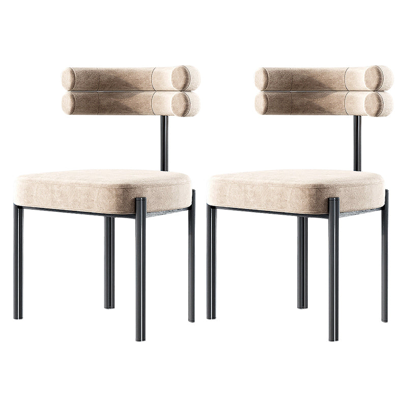Sillas de comedor de metal estilo moderno Sillas de comedor sin brazos para cocina