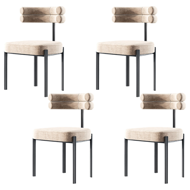 Sillas de comedor de metal estilo moderno Sillas de comedor sin brazos para cocina