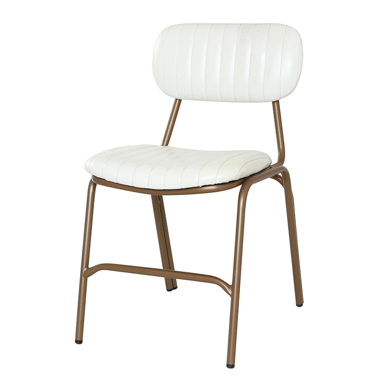 Chaises latérales de salle à manger en cuir de Style industriel, chaise latérale de salle à manger à dossier ouvert pour la maison