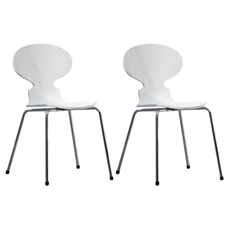 Chaises latérales de salle à manger en bois massif de Style moderne, chaise sans bras à dossier solide pour usage domestique