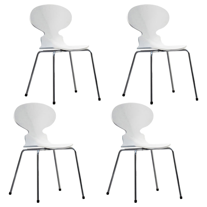 Chaises latérales de salle à manger en bois massif de Style moderne, chaise sans bras à dossier solide pour usage domestique