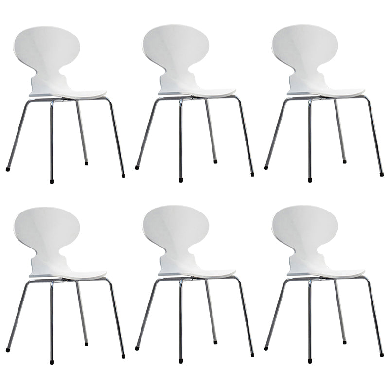 Chaises latérales de salle à manger en bois massif de Style moderne, chaise sans bras à dossier solide pour usage domestique