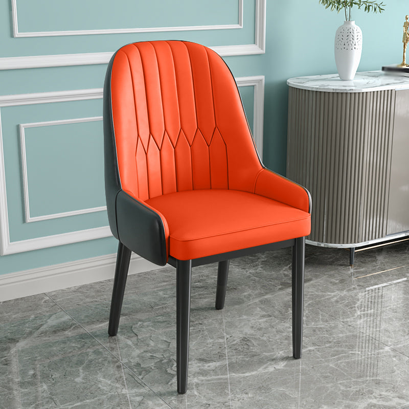 Silla de comedor de estilo escandinavo de metal Parsons Silla auxiliar de comedor para restaurante