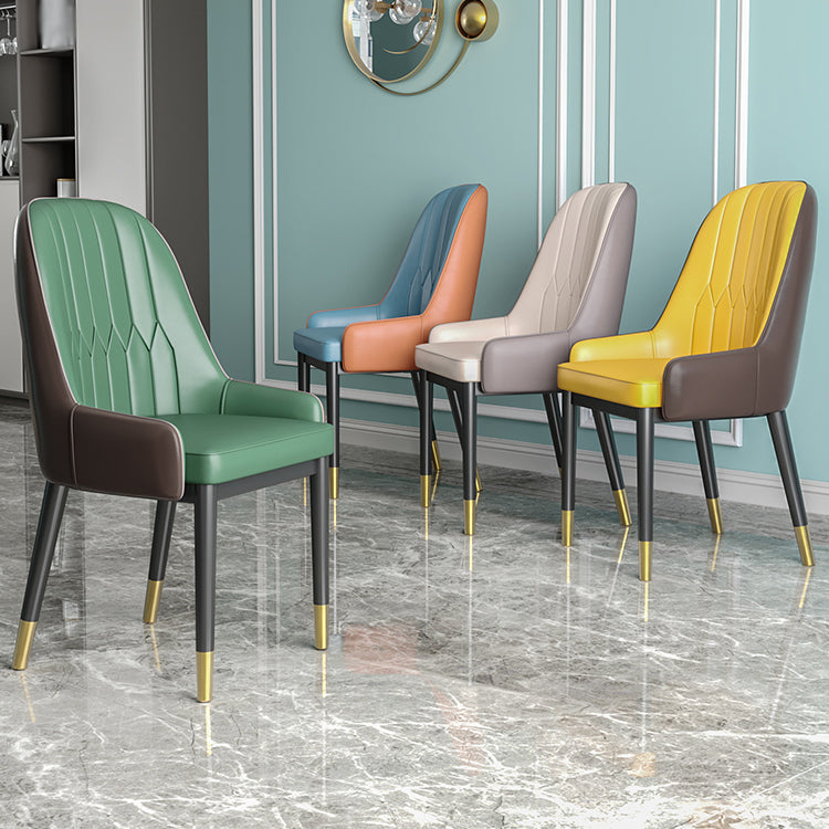 Silla de comedor de estilo escandinavo de metal Parsons Silla auxiliar de comedor para restaurante