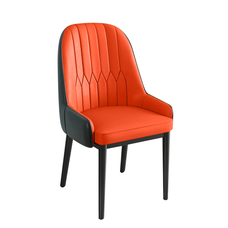 Silla de comedor de estilo escandinavo de metal Parsons Silla auxiliar de comedor para restaurante
