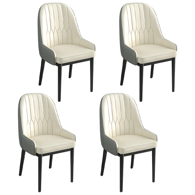 Silla de comedor de estilo escandinavo de metal Parsons Silla auxiliar de comedor para restaurante