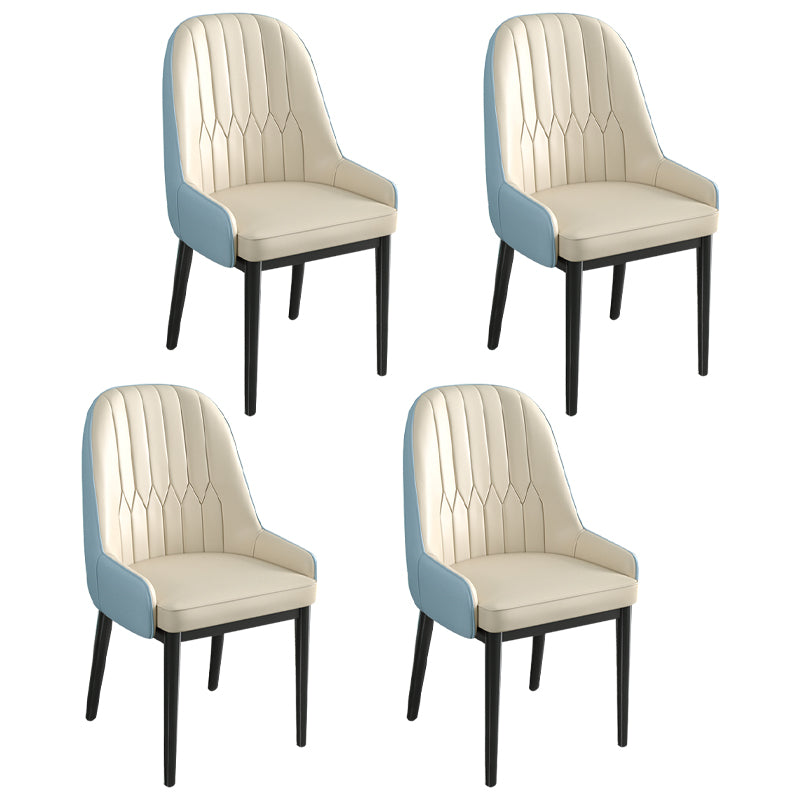 Silla de comedor de estilo escandinavo de metal Parsons Silla auxiliar de comedor para restaurante