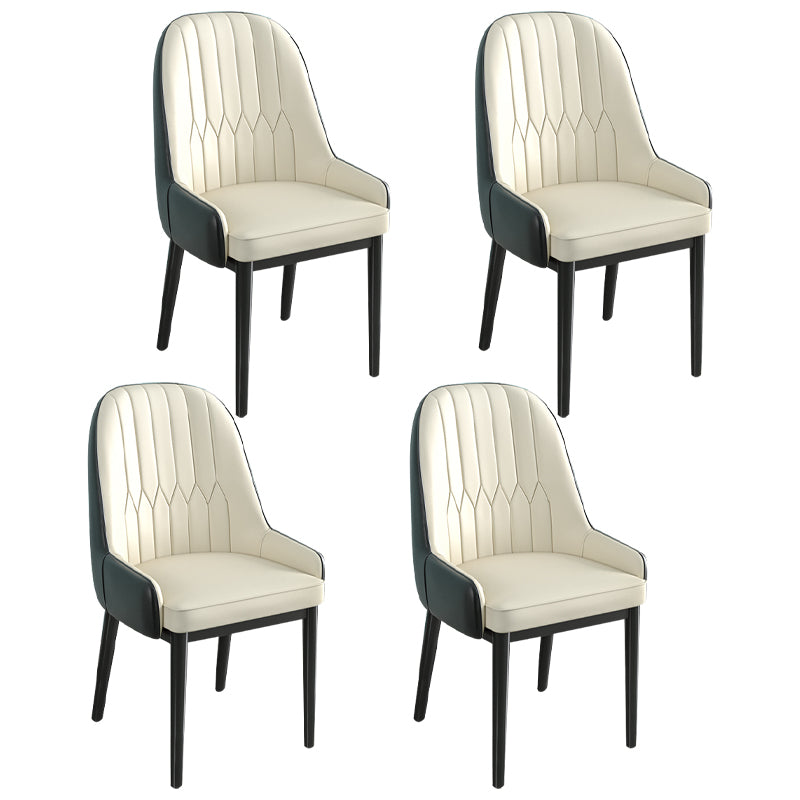 Silla de comedor de estilo escandinavo de metal Parsons Silla auxiliar de comedor para restaurante