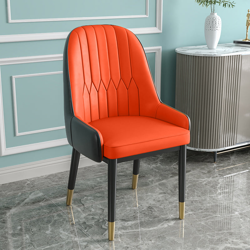 Silla de comedor de estilo escandinavo de metal Parsons Silla auxiliar de comedor para restaurante