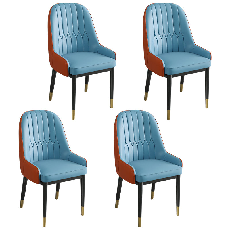 Silla de comedor de estilo escandinavo de metal Parsons Silla auxiliar de comedor para restaurante