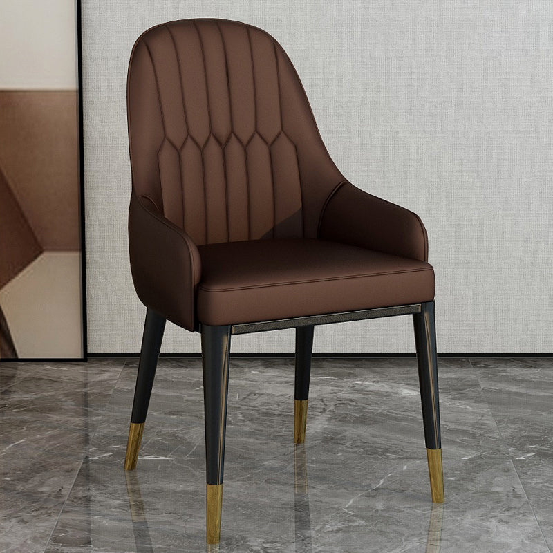 Silla de comedor de estilo escandinavo de metal Parsons Silla auxiliar de comedor para restaurante
