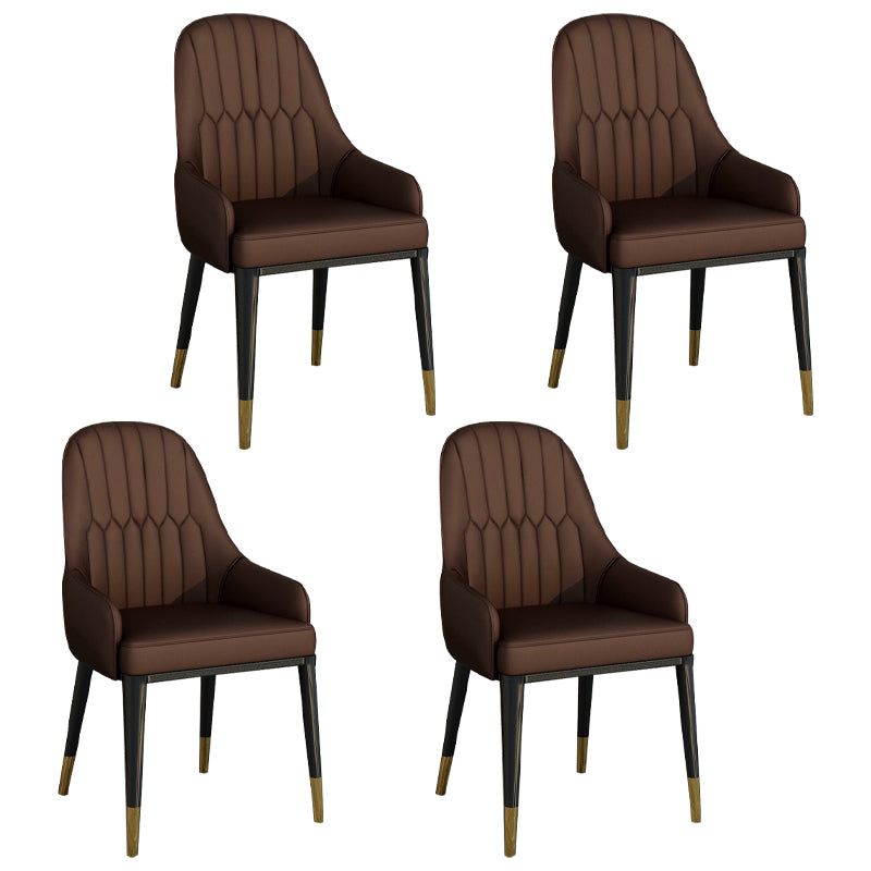 Silla de comedor de estilo escandinavo de metal Parsons Silla auxiliar de comedor para restaurante