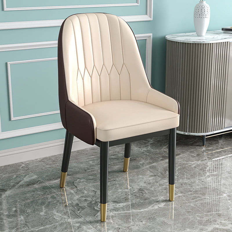 Silla de comedor de estilo escandinavo de metal Parsons Silla auxiliar de comedor para restaurante