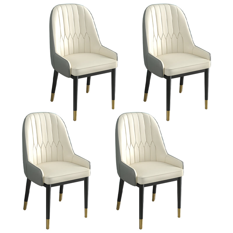Silla de comedor de estilo escandinavo de metal Parsons Silla auxiliar de comedor para restaurante