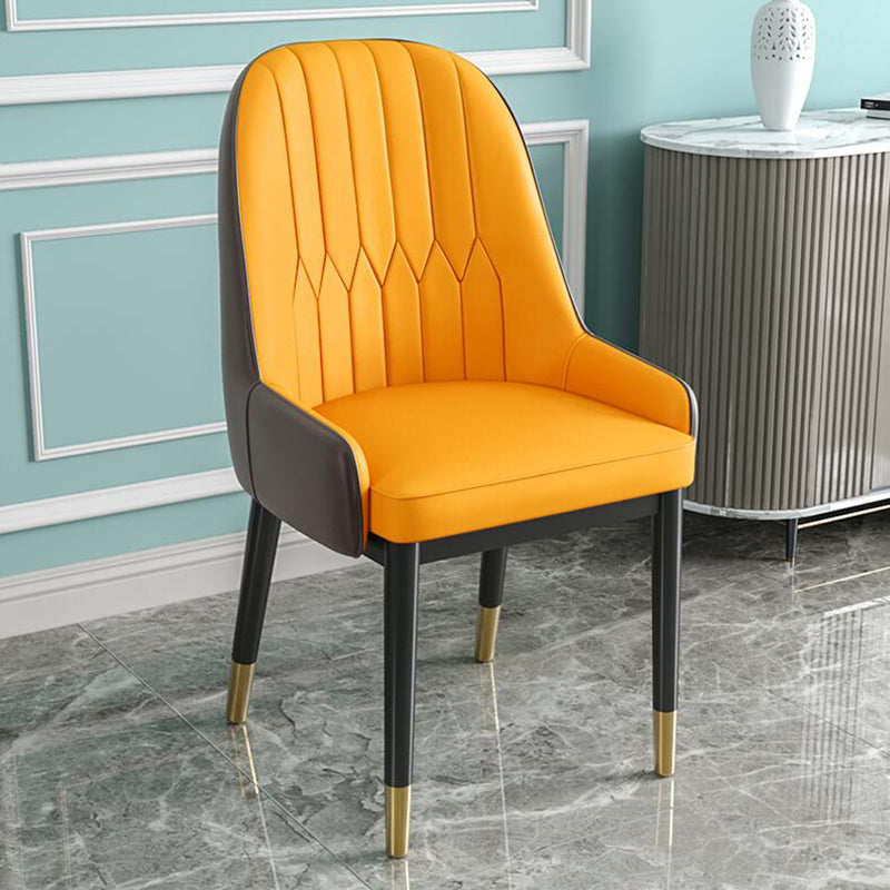 Silla de comedor de estilo escandinavo de metal Parsons Silla auxiliar de comedor para restaurante