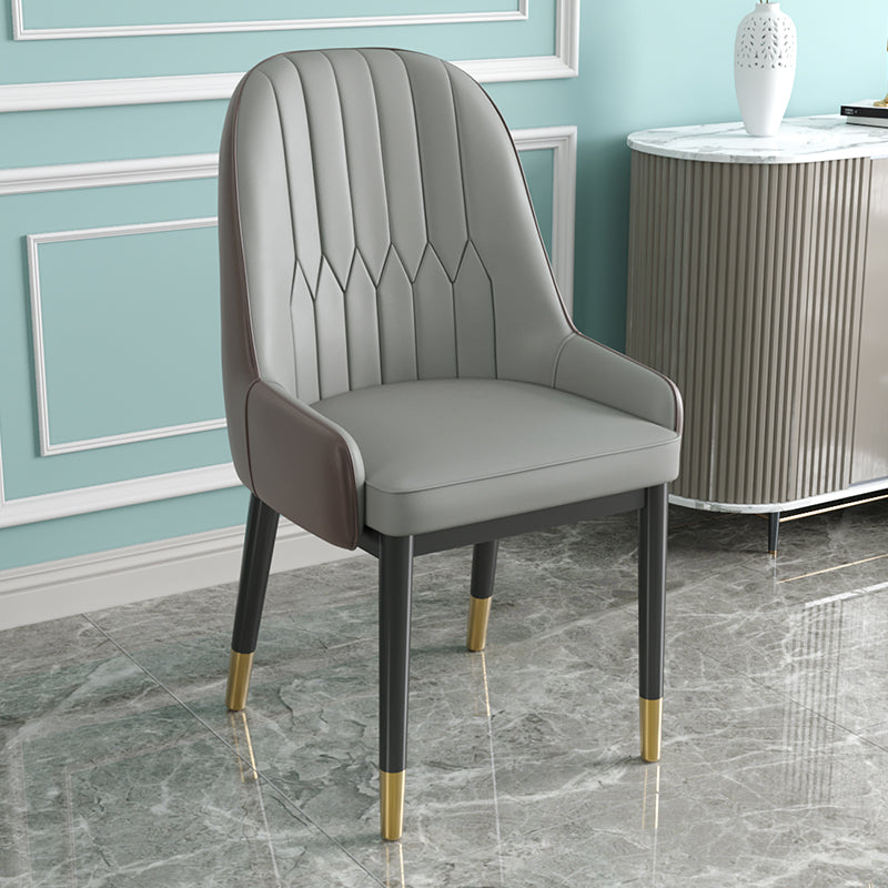 Silla de comedor de estilo escandinavo de metal Parsons Silla auxiliar de comedor para restaurante
