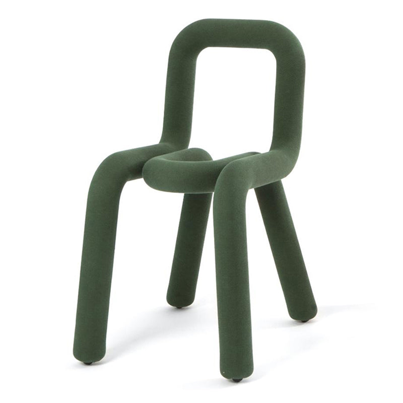 Silla lateral de salón de estilo diseñador de terciopelo, silla de comedor con respaldo abierto y acabado mate