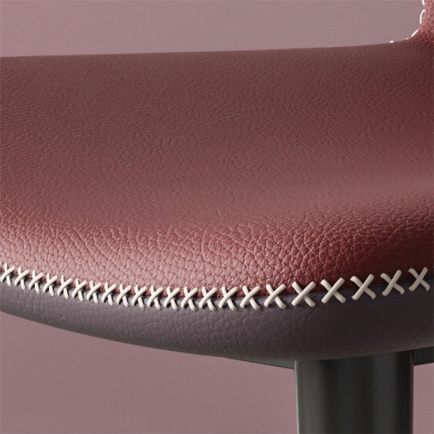Sillas de comedor de cuero de estilo contemporáneo Wingback que cena la silla sin brazos para uso doméstico