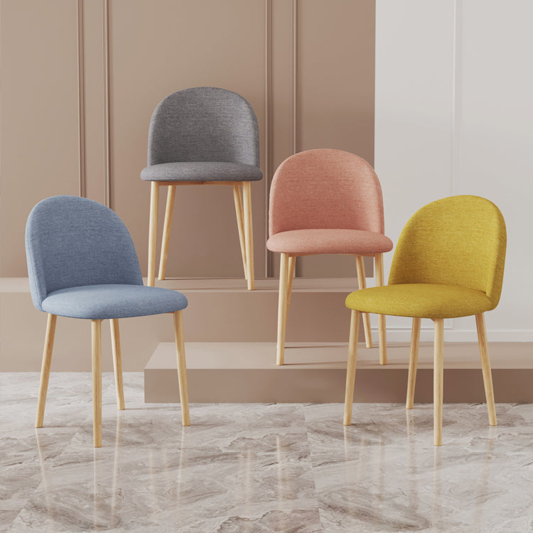 Chaise d'appoint contemporaine pour la maison, chaise de salle à manger en métal à dossier Parsons pour un usage domestique