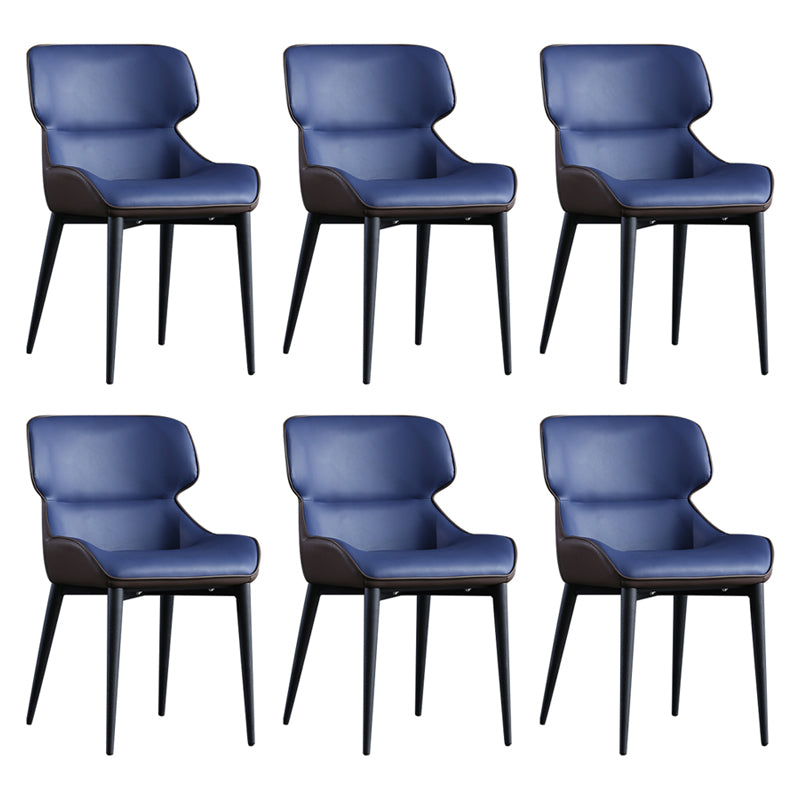 Les chaises contemporaines de salle à manger en métal ont tapissé la chaise de salle à manger de tissu de toile pour l'usage d'intérieur