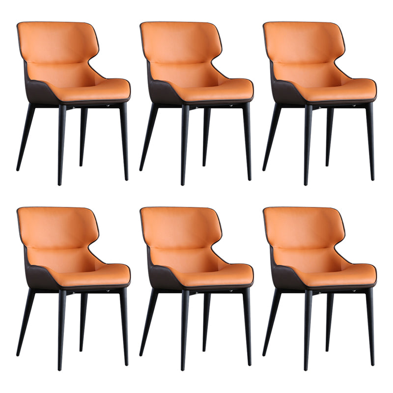 Les chaises contemporaines de salle à manger en métal ont tapissé la chaise de salle à manger de tissu de toile pour l'usage d'intérieur