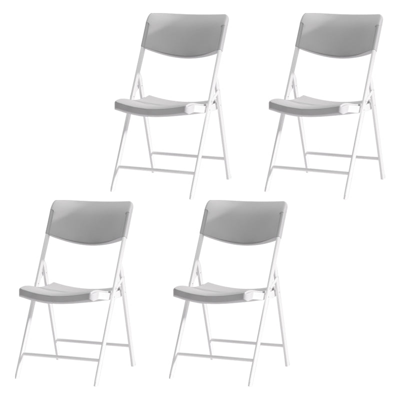 Silla de comedor de metal contemporáneo, silla lateral de comedor con respaldo abierto sin brazos para el hogar