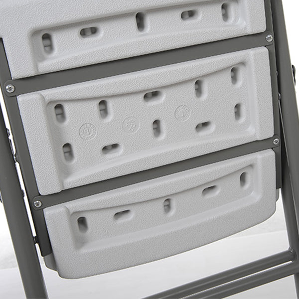 Moderne binnen-outdoor metalen stoel Home Armless Open Back Dining zijstoel