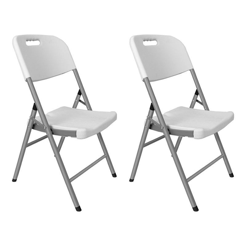 Moderne binnen-outdoor metalen stoel Home Armless Open Back Dining zijstoel