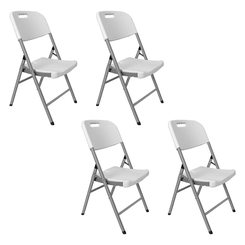 Moderne binnen-outdoor metalen stoel Home Armless Open Back Dining zijstoel