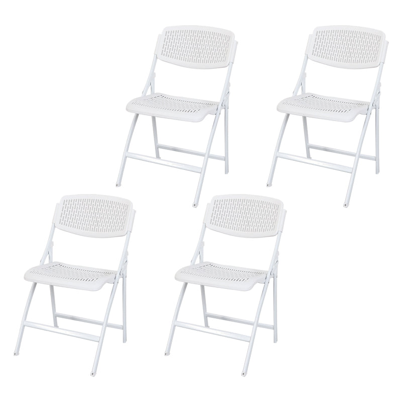 Chaise d'appoint contemporaine en métal, chaise d'appoint pliante sans bras à dossier ouvert, pour la maison