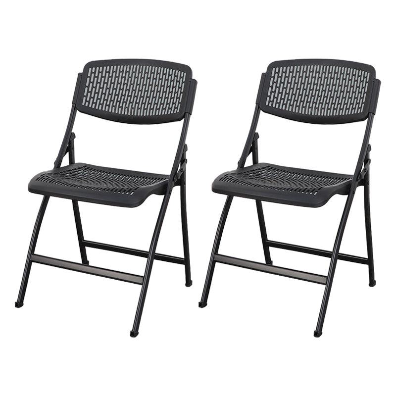 Chaise d'appoint contemporaine en métal, chaise d'appoint pliante sans bras à dossier ouvert, pour la maison