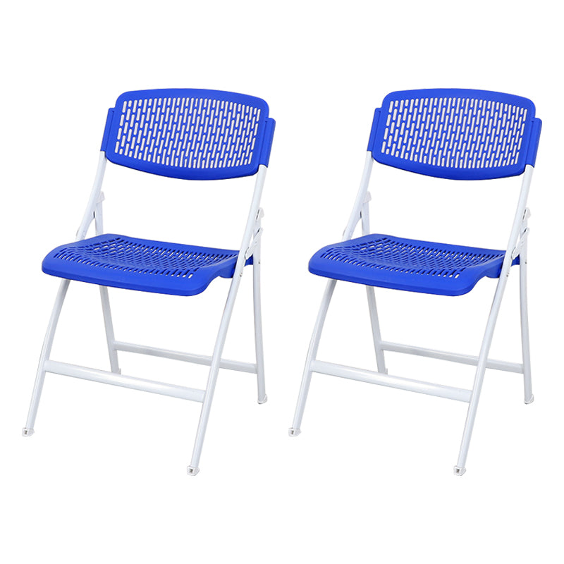 Chaise d'appoint contemporaine en métal, chaise d'appoint pliante sans bras à dossier ouvert, pour la maison