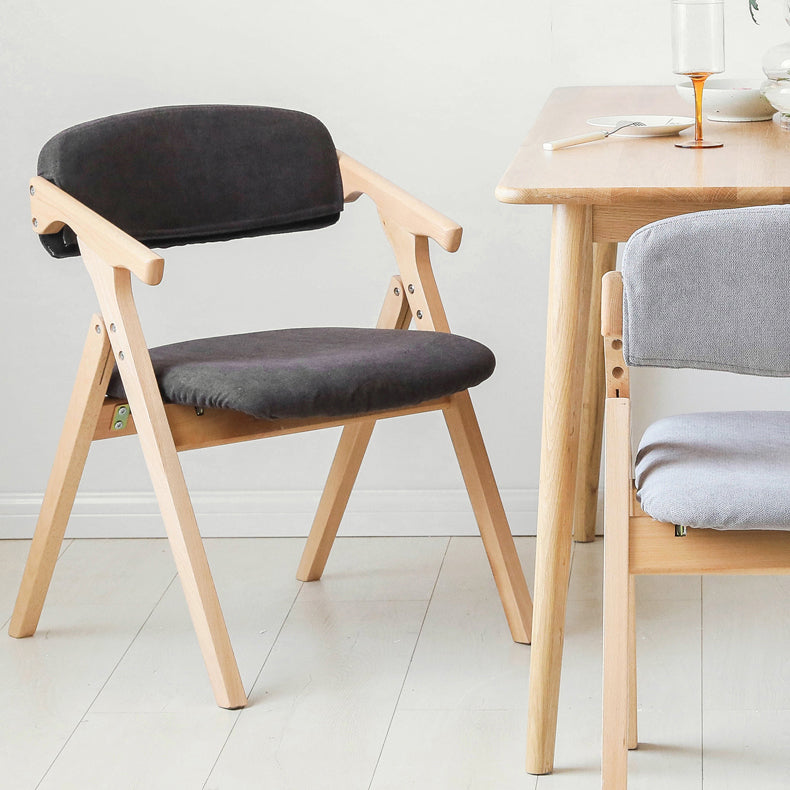 Chaises de salle à manger en bois contemporaines, fauteuil latéral à dossier ouvert, pour usage domestique
