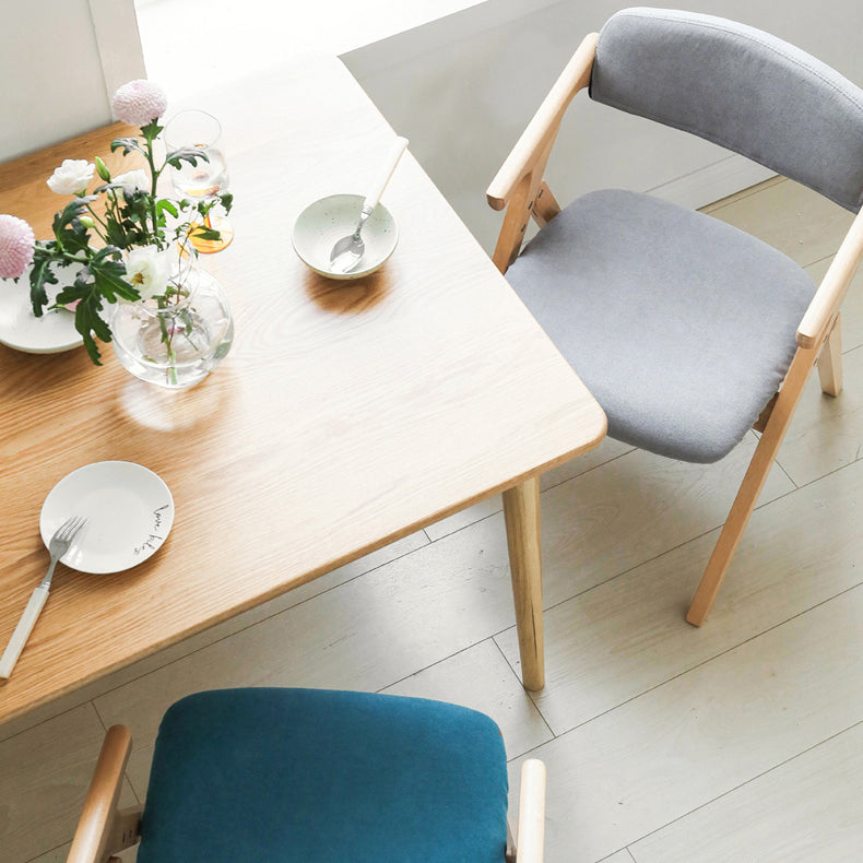 Chaises de salle à manger en bois contemporaines, fauteuil latéral à dossier ouvert, pour usage domestique