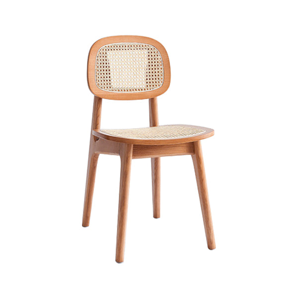Chaise en bois de frêne de style contemporain, chaises de cuisine à manger et dos ouvert